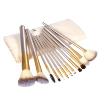 PrettyDiva 12pcs/set Wooden Makeup Brush Set